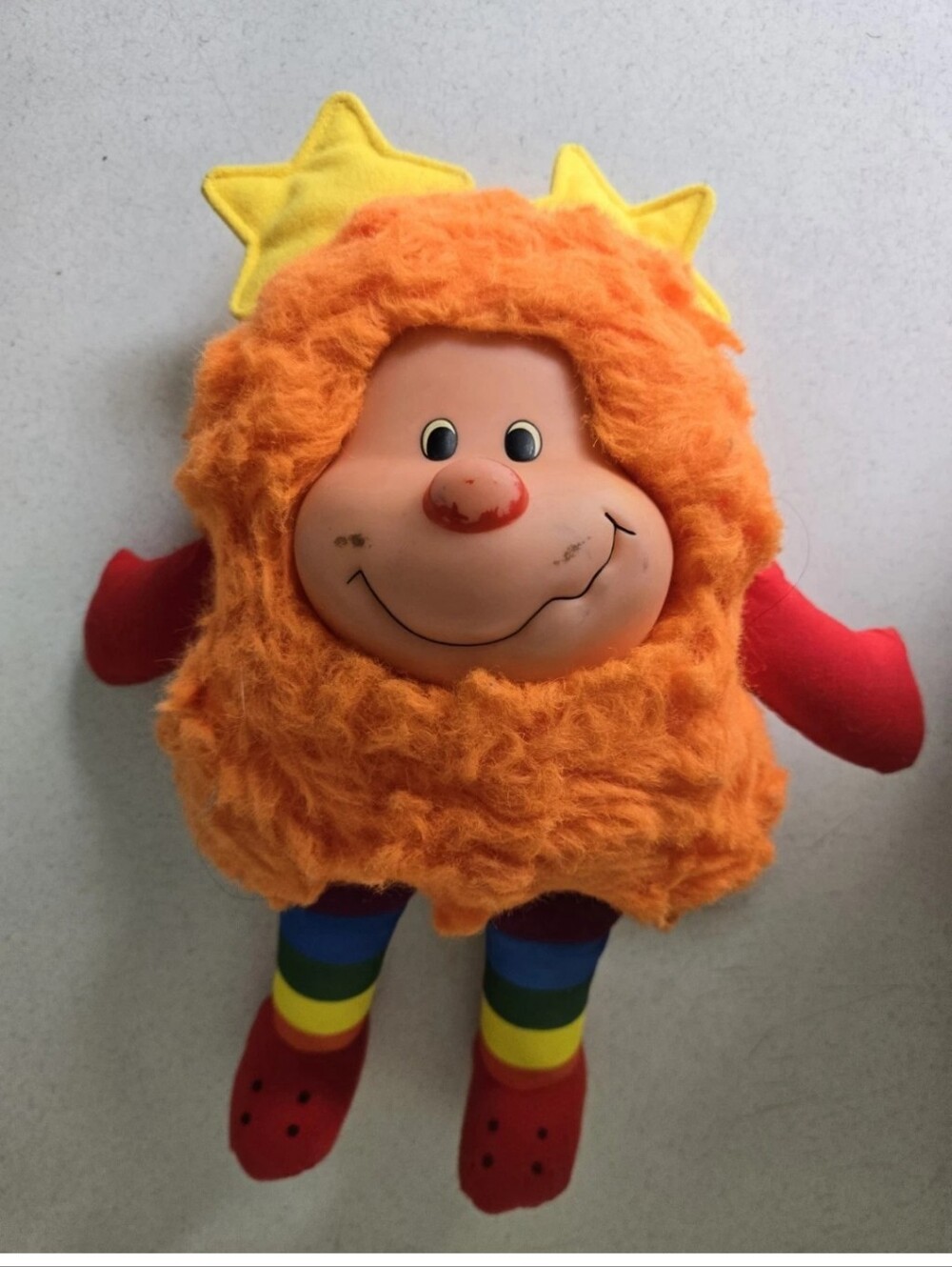 Rainbow Brite Bright Sprite Orange Plush Doll Vintage